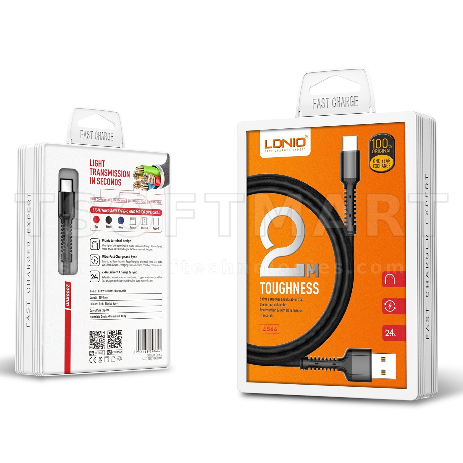 Ldnio Ls64 Android 2Meters Fast Cable