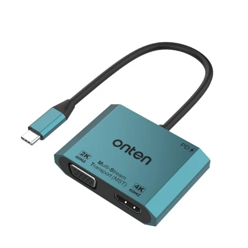 Onten Otn-M205 3 in 1 USB-C to HDMI & VGA Adapter