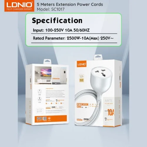 Ldnio SC1017 2500W Extension Cord