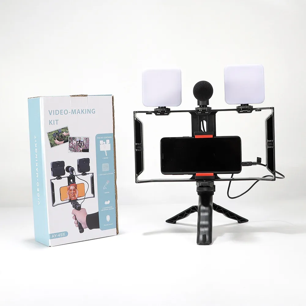 AY-49x Live Broadcast LED Rings Selfie Light Kits