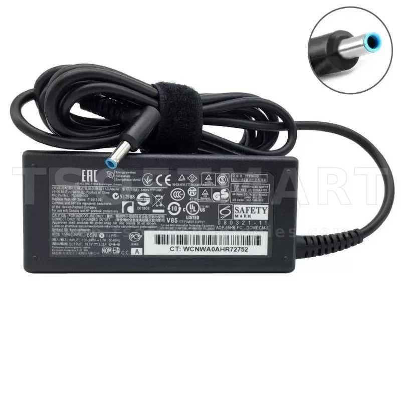 Hp 19.5V 3.33A 65w Laptop Charger Blue Pin Org.
