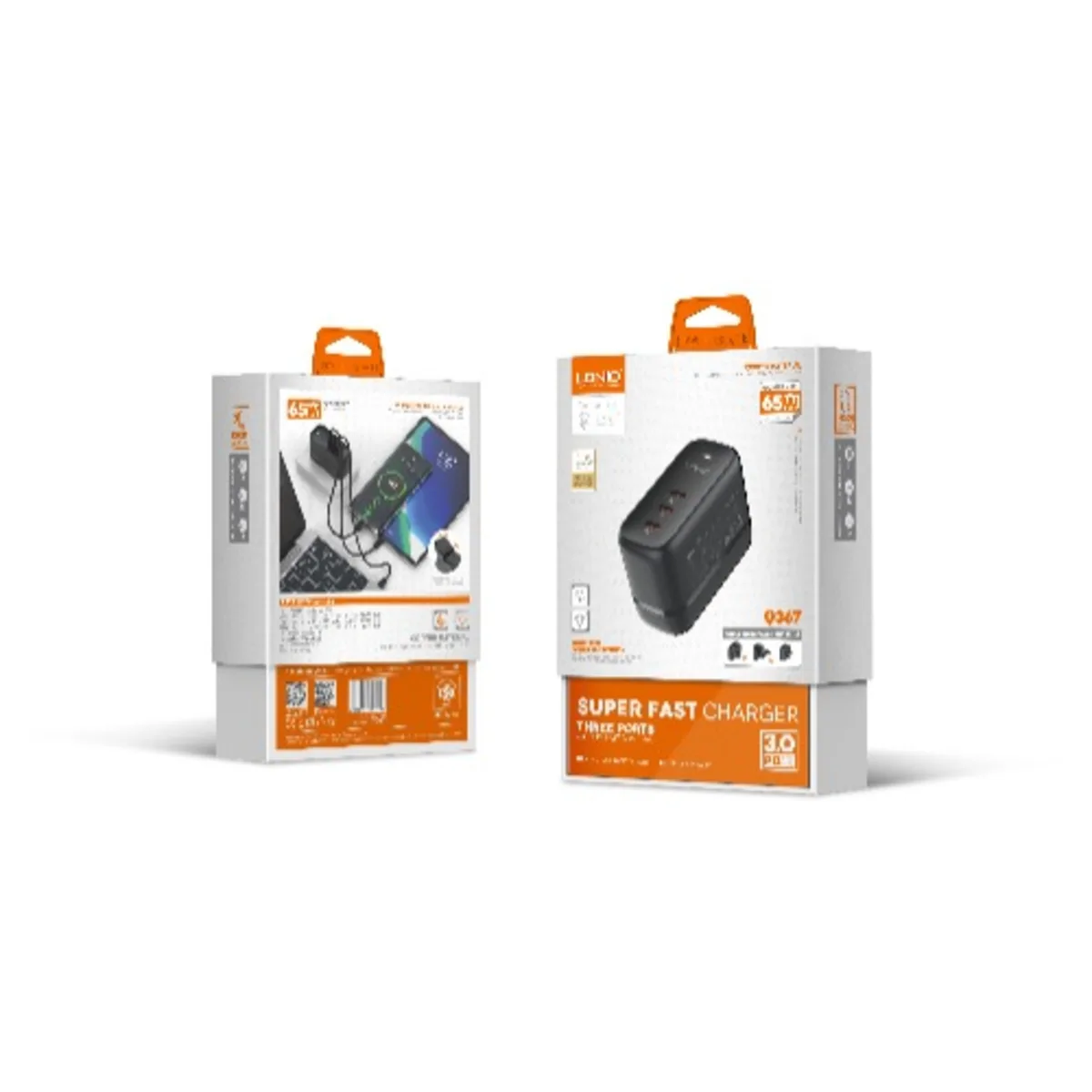 Ldnio Q367 65W 3 Ports 1m Fast Charger
