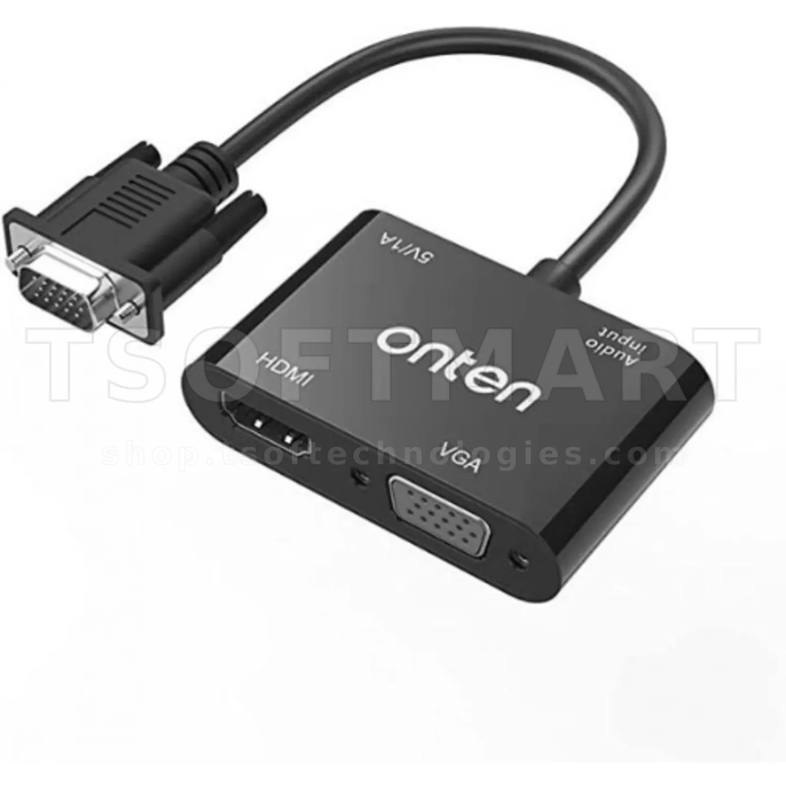 Onten Otn-5138HV Vga to Hdmi + Vga Adapter with Audio