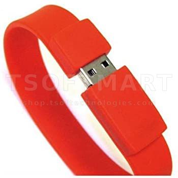 Silicon Wristband Flash 4Gb Red Best Buy