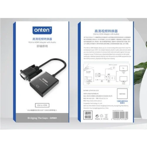 Onten Otn-5138S VGA to HDMI Audio with Audio