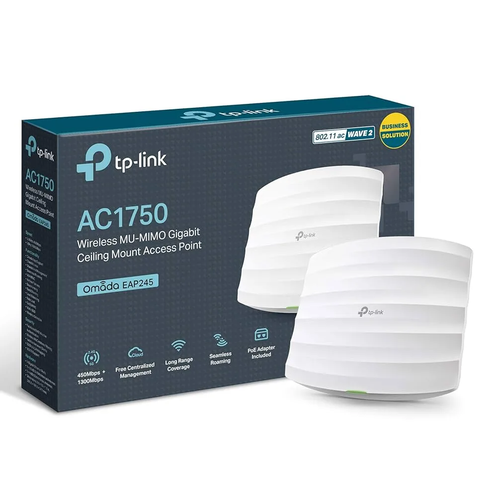TP-Link AC1750 MU-MIMO Ceiling Mount Access Point EAP245