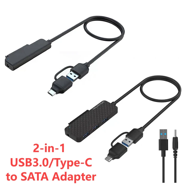 Onten UCA312 5 in 2 USB-C & USB to SATA Adapter
