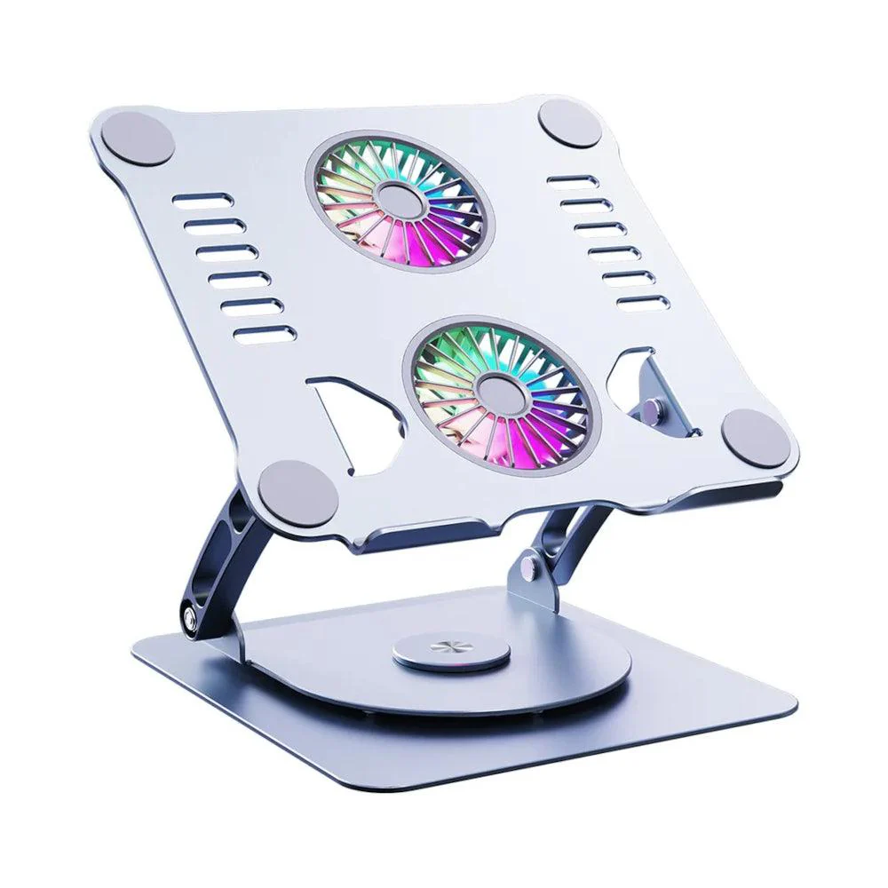 T619G Laptop Stand V4.1 360 Base With Electric Dual Fan