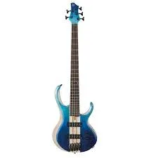 Ibanez BTB Series 20th Anniversary BTB20 5-String Electric Bass Guitar, Flamed Maple Top, Blue Reef Gradation Low Gloss