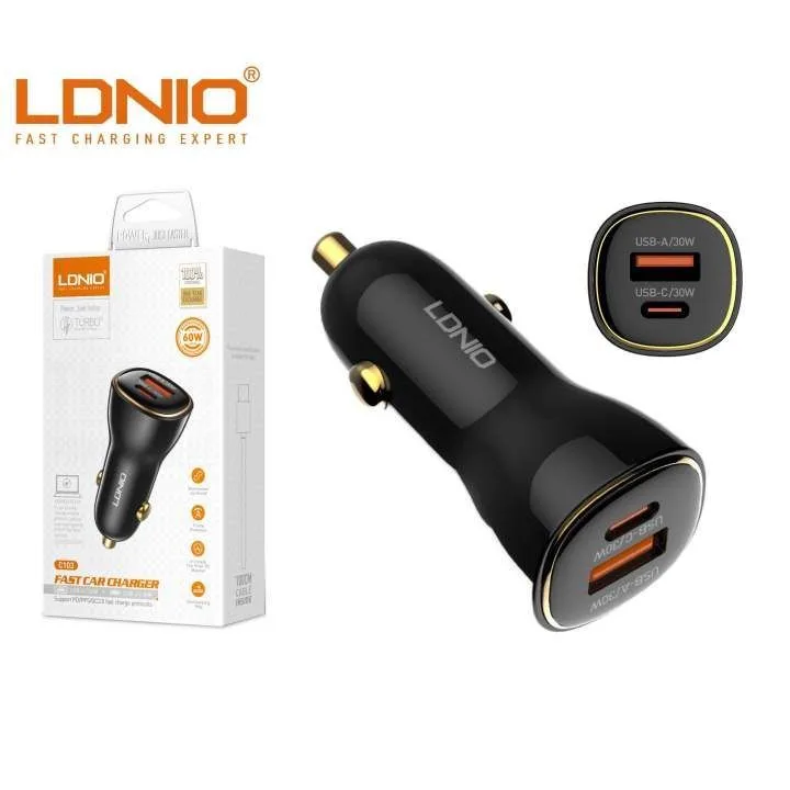 Ldnio C103 60W Fast Car Charger