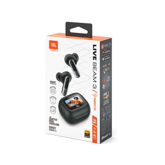 JBL Live Beam 3 Earbuds – Black