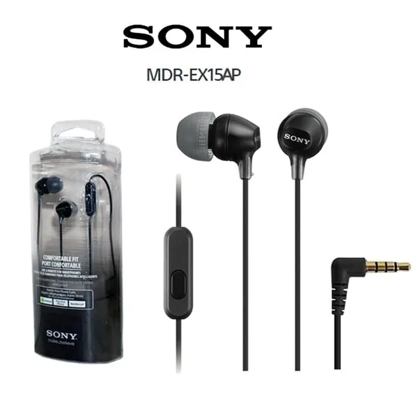 Sony Mdr-EX15AP Headphone With Mic