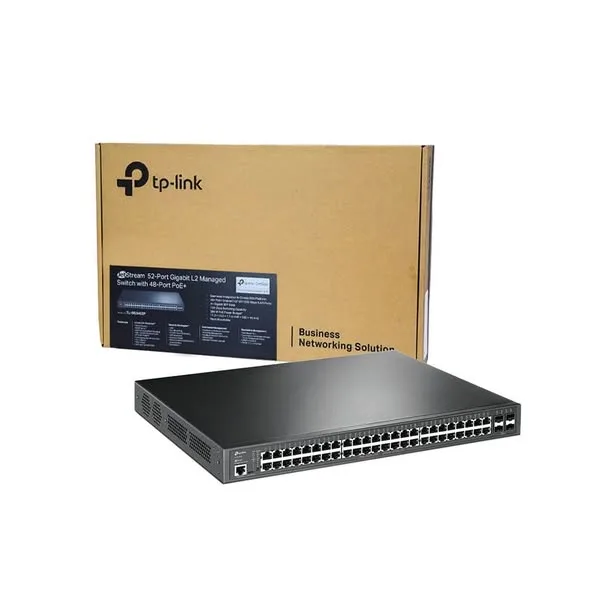 TP-Link SG3452P e-Stream 52-Port Gigabit L2+ Managed Switch with 48-Port POE+