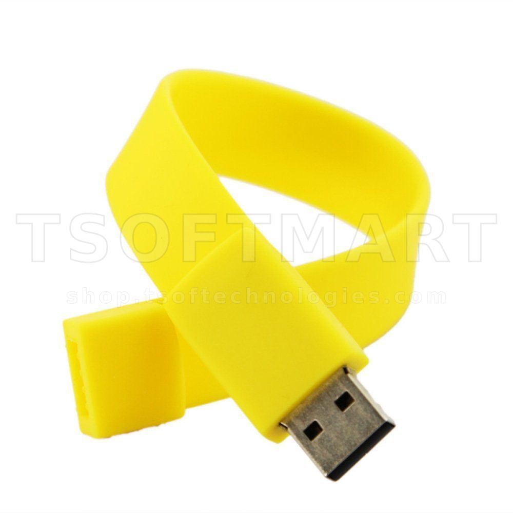 Silicon Wristband Printable Flash 8Gb Yellow Best Buy