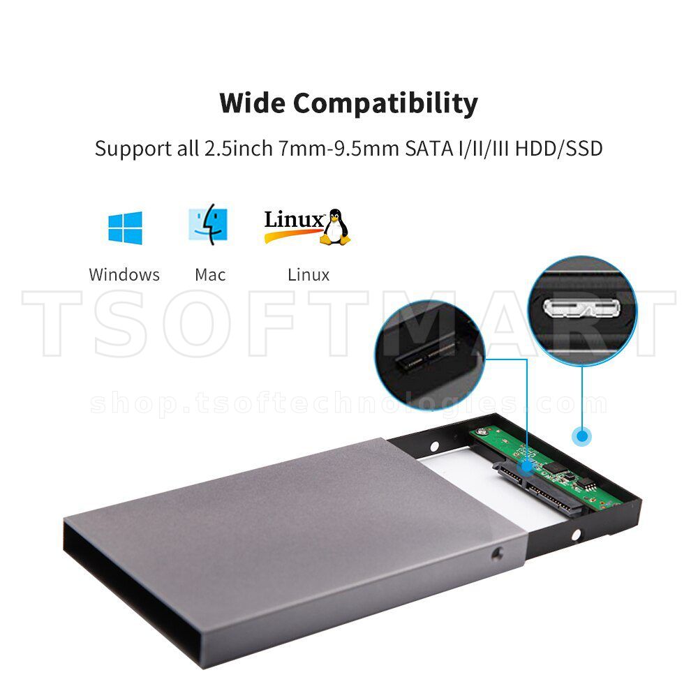 Ssk She095 2.5″ Usb3.0 Ssd /Hdd Sata Enclosure