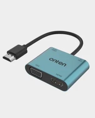 Onten 5166HV HDMI to HDMI + VGA Adapter