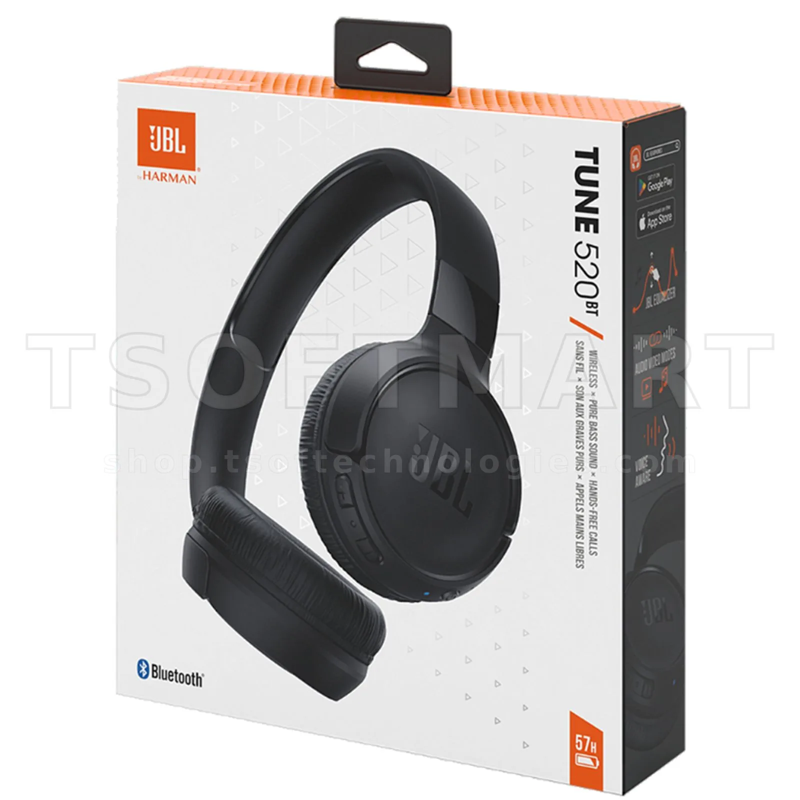 JBL Tune 520 Bluetooth Headset Black
