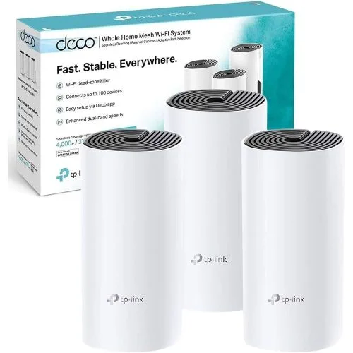 TP-Link Deco M4(3-Pack) AC1200 Whole Home Mesh Wi-Fi System