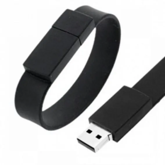 Silicon Wristband Flash 32GB Black