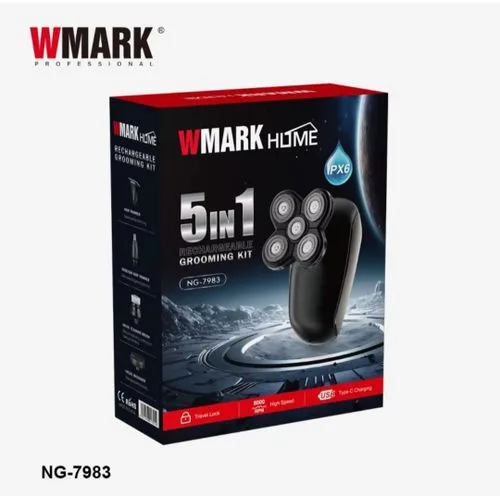 Wmark NG-7983 5-in-1 Rechargeable Grooming Kit