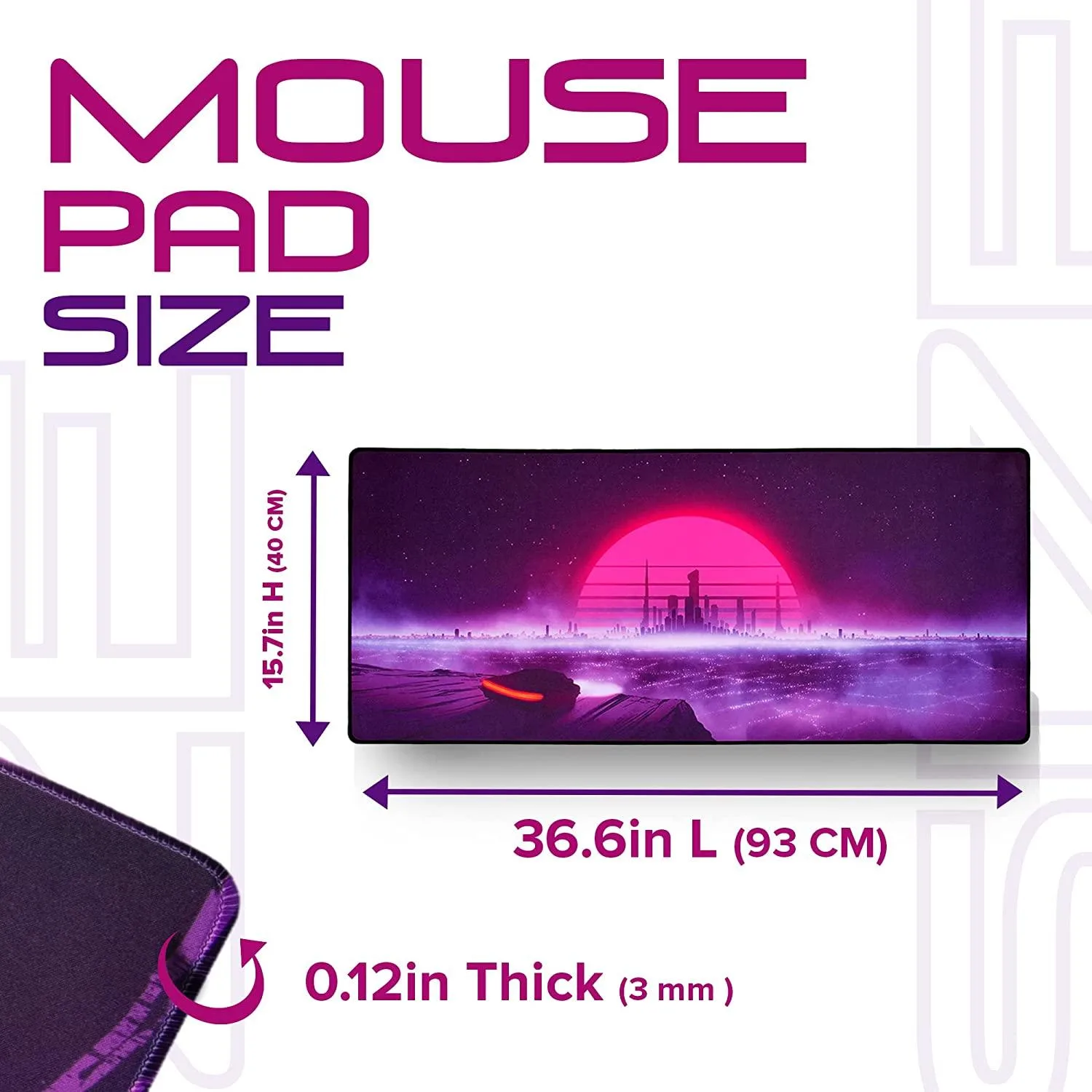 Thasis Gaming Mouse Pad – Blue/Pink