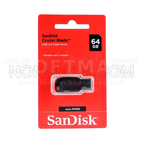 Sandisk Cruzer Blade Usb 2.0 Flash Drive 64gb