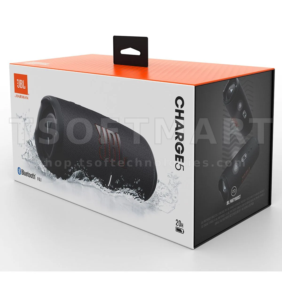JBL Charge 5 Portable Bluetooth Speaker Black