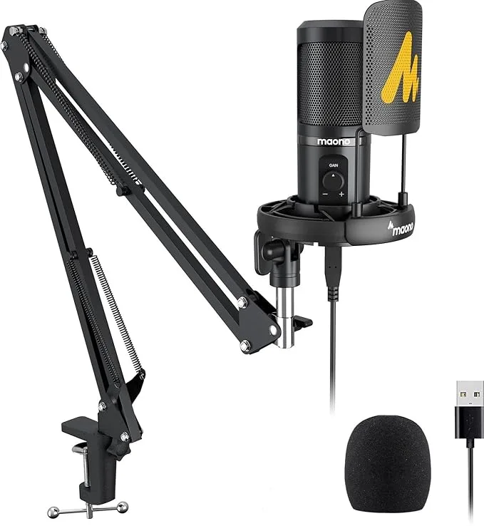 Maono PM461S USB Microphone Boom Arm Set