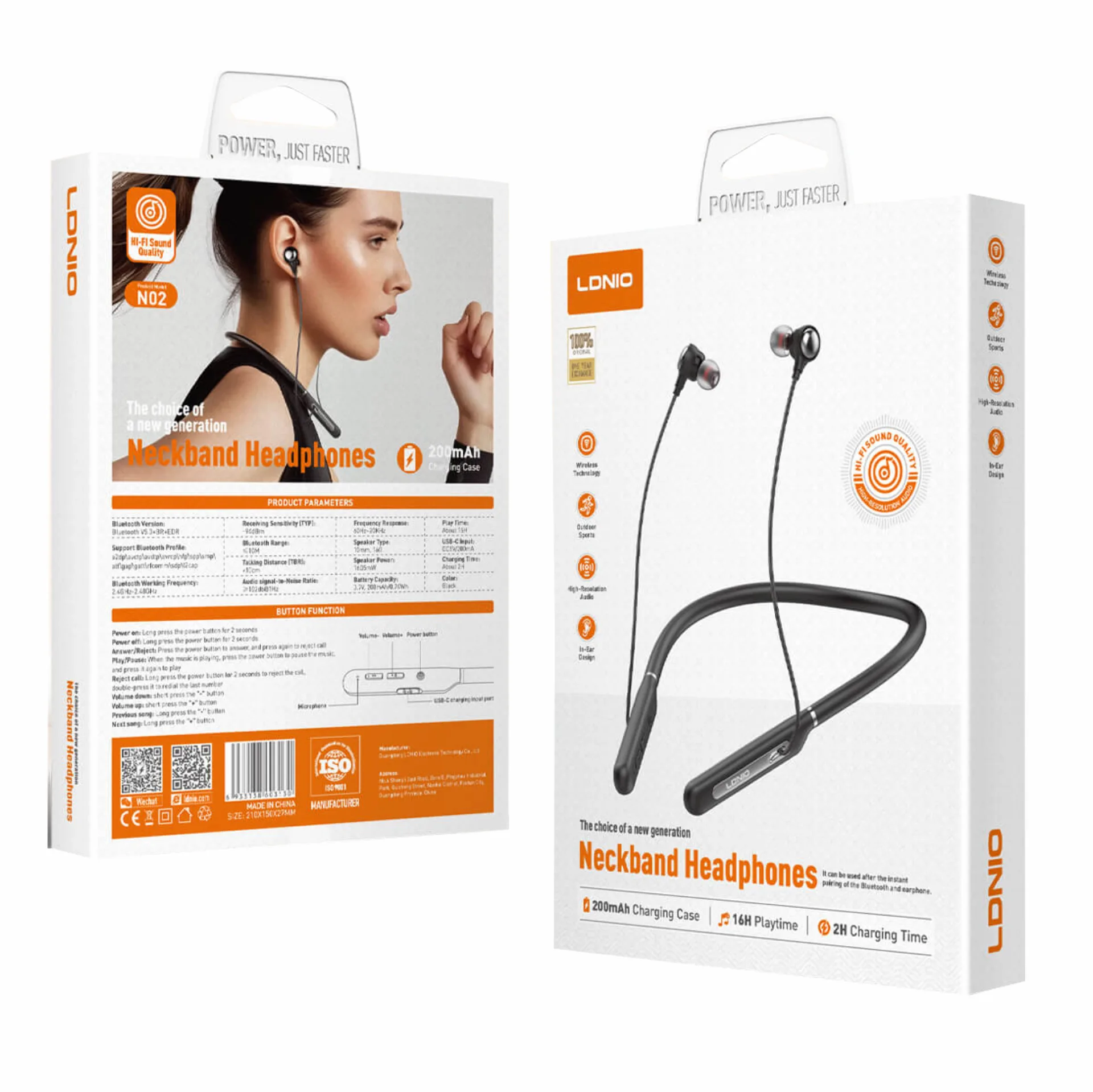 Ldnio N02 Neckband Headphone