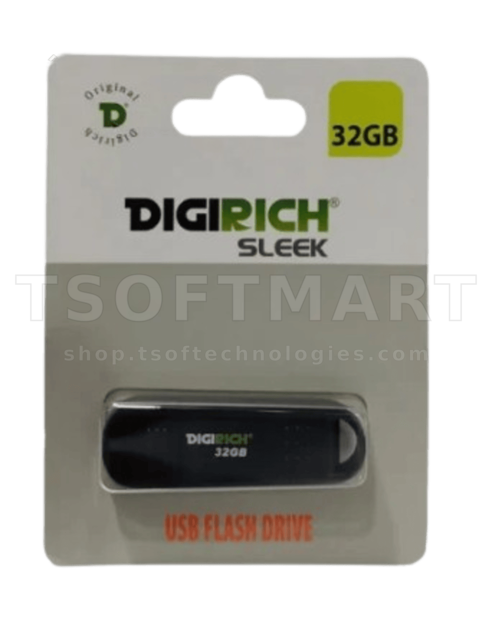 Digirich V-Cut Flash Drive 32Gb White
