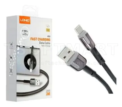 Ldnio Ls592 Usb-C Fast Charging Data Cable 2M
