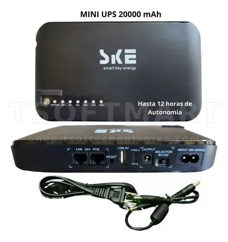 SKE 20000mah Mini DC POE-830P Router Power Bank