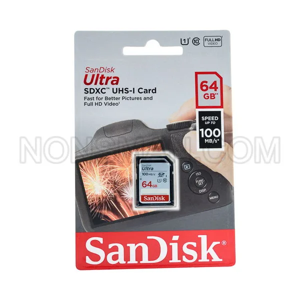 SanDisk Ultra SDHC Card 64GB 100mb/s Class 10