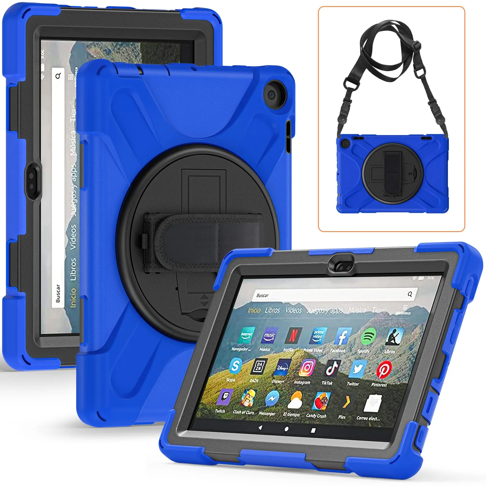 Amazon Fire HD8 Drop & Shockproof Case Blue