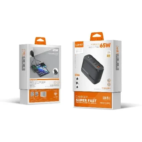 Ldnio Q366 65W 3 Ports Fast Charger