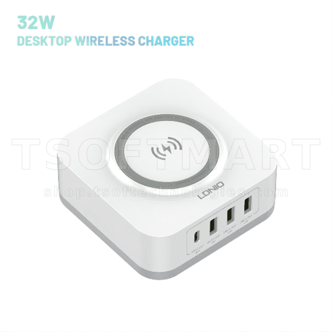 Ldnio Aw004 Desktop 32W Wireless Charger Best Buy