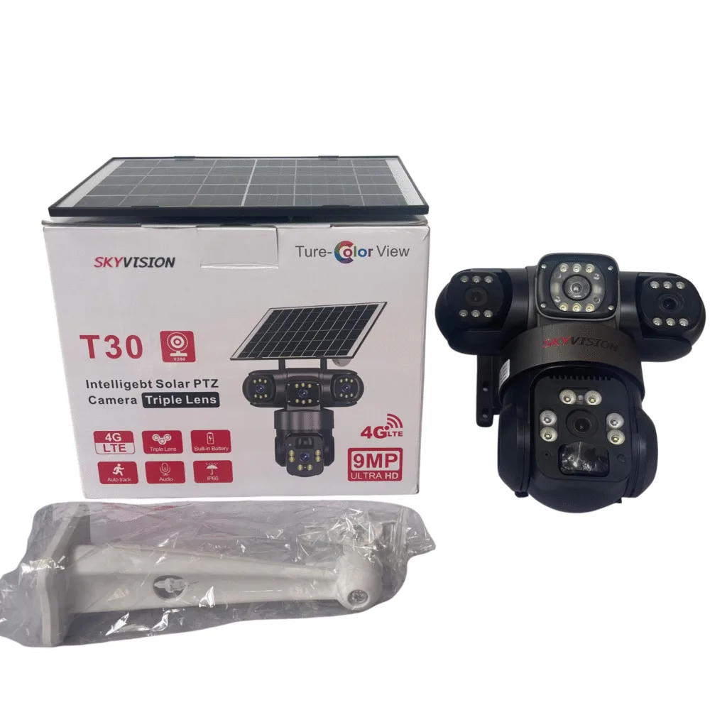 Crossfire T30 Intelligebt Solar PTZ Triple Lens Camera (V380)