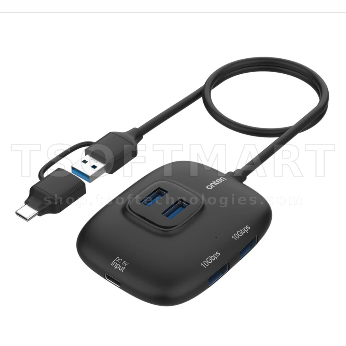 Onten UCA610 5-in-2 4 Ports Hub
