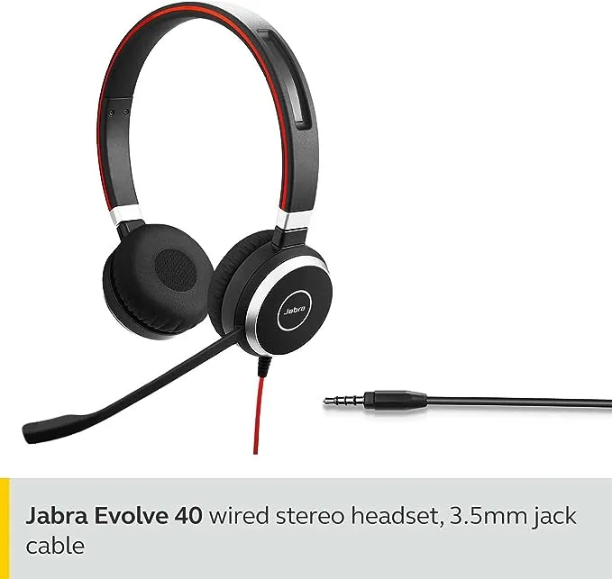 Jabra HSC017 Wired Headphone Evolve 40
