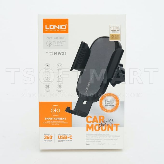 Ldnio MW21 Car Ac Vent Phone Holder + Wireless Charger