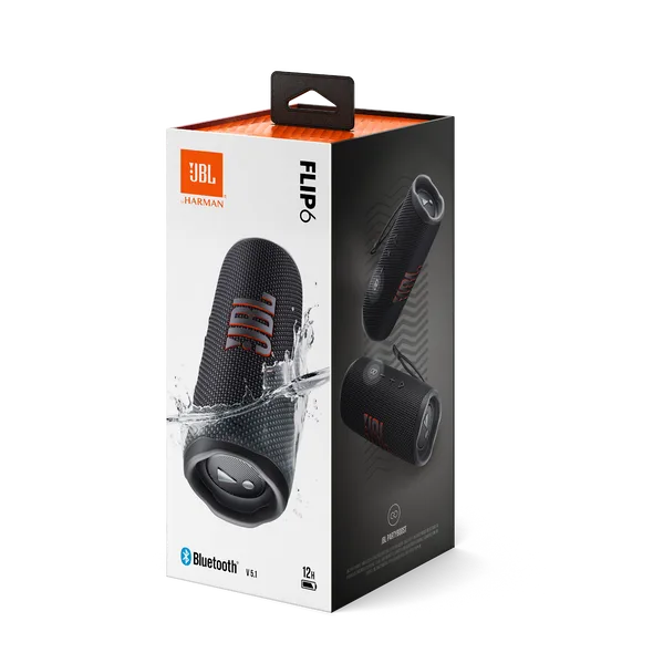 JBL Flip 6 Waterproof Speaker Black