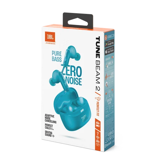 JBL Tune Beam 2 Earbuds – Blue