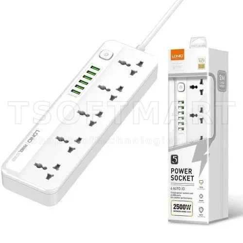 Ldnio Sc5614 5sockets/6Usb Power Socket