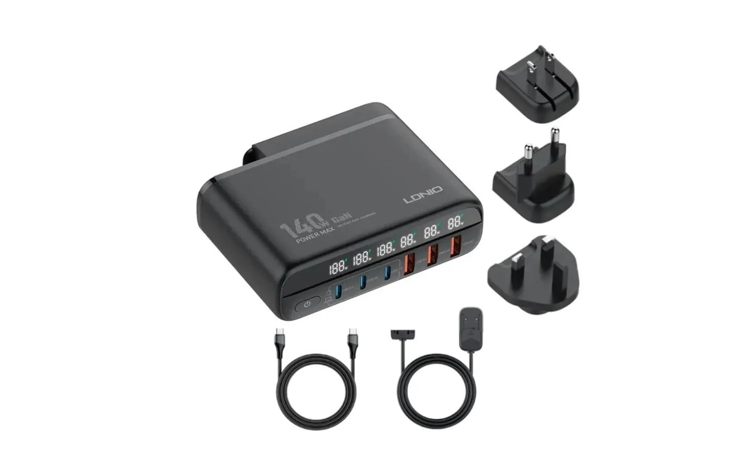 Ldnio A6140C 140W GaN Fast Desktop 6-Ports Charger