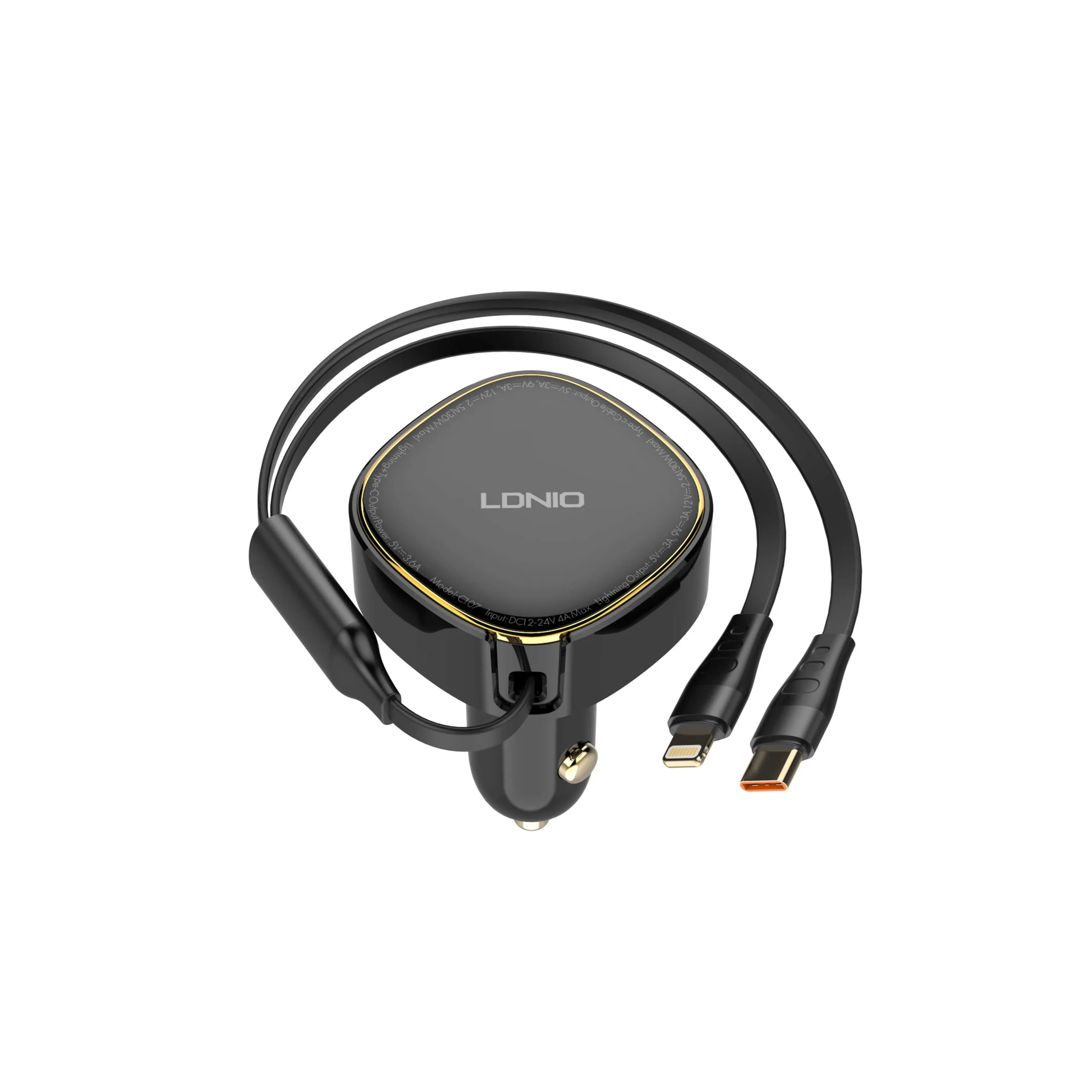 Ldnio C107 30W 2-in-1Car Charger