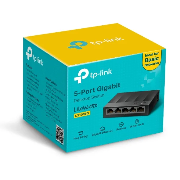 TP-Link TL-LS1005G 5 Ports Desktop Swift 1000Mbps
