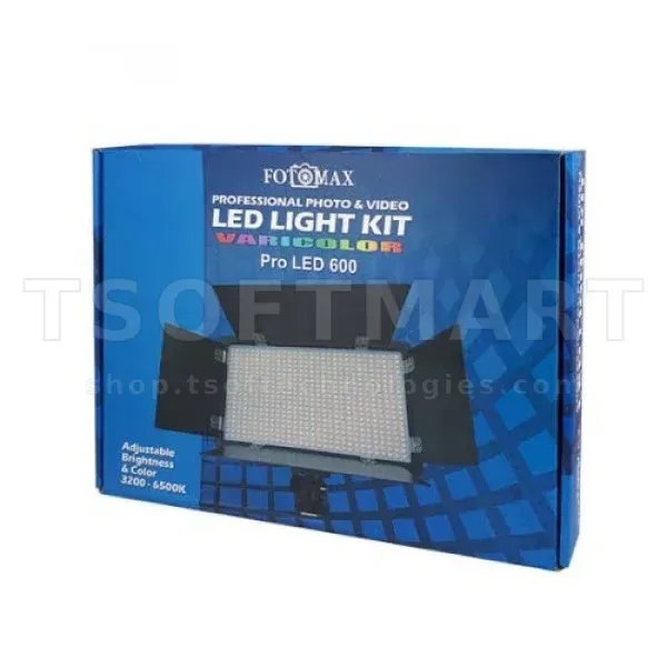 Rechargeable Photo &amp; Video Led-light kit Pro Led 600