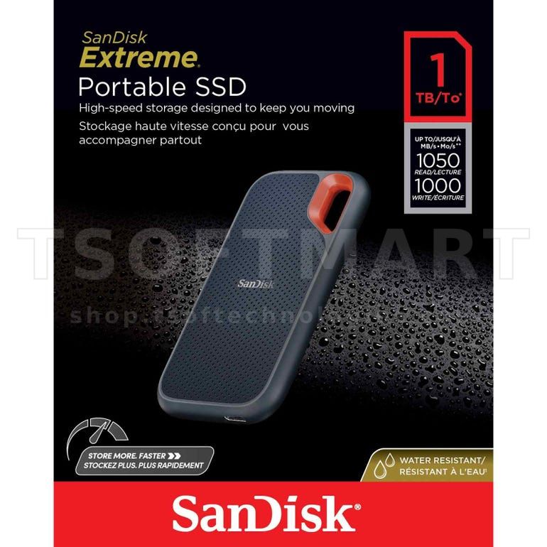 Sandisk Extreme Portable SSDE61 1TB 1050mb/s