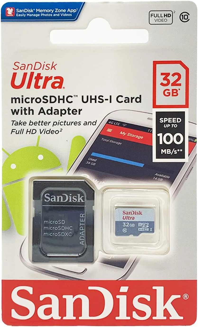 SanDisk Micro SD Card 32GB Class 4