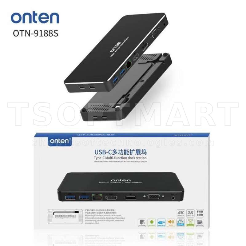 Onten Otn-9188S Type-C Multi-Function Dock Station